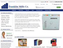 Tablet Screenshot of franklinmillsco.com